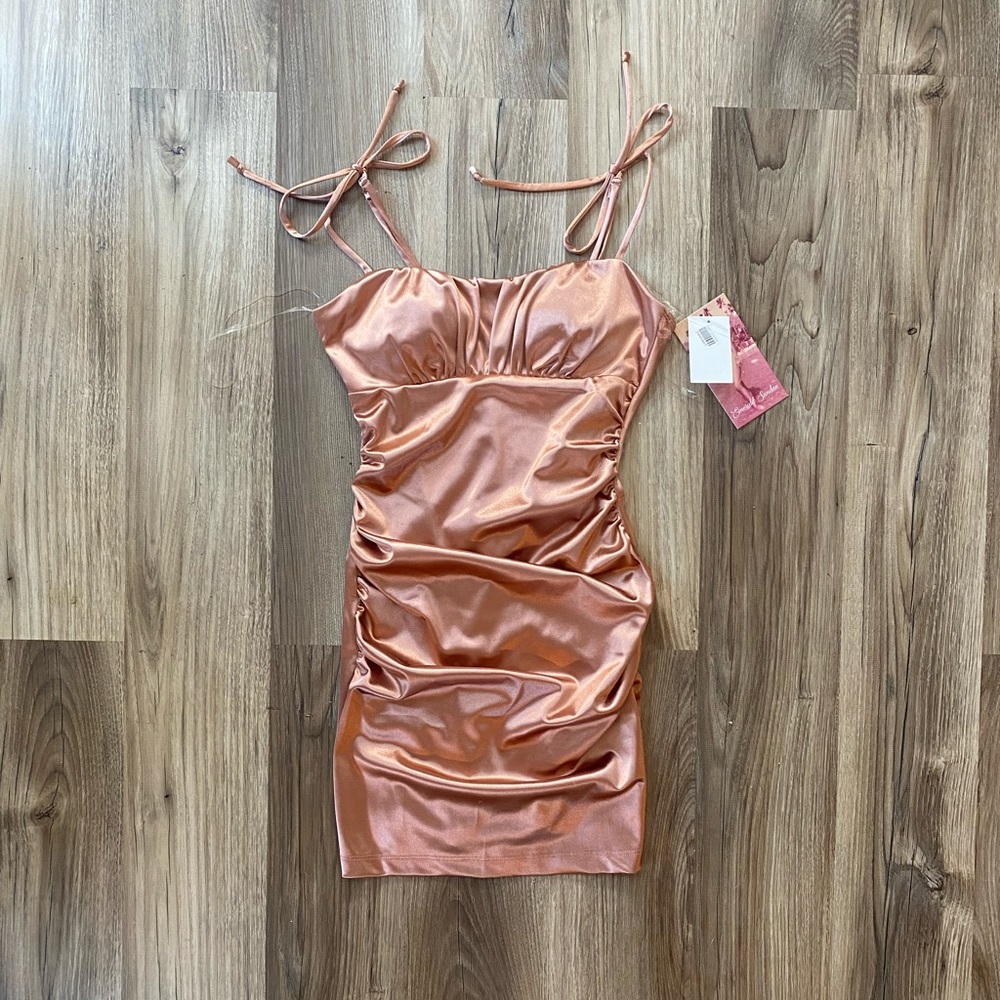 Rose Gold mini dress